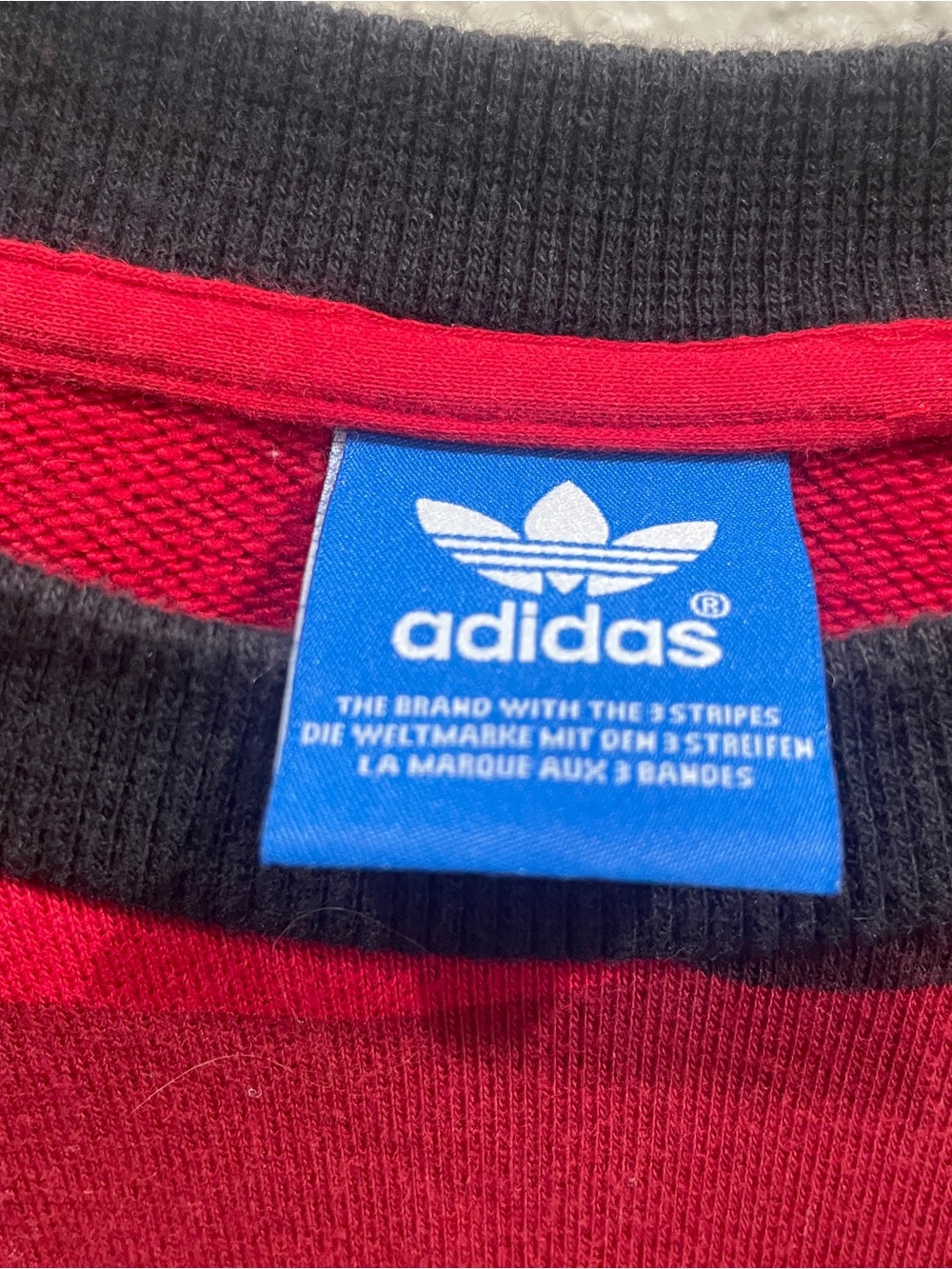 Adidas Red Camouflage Trefoil Sweatshirt - Picture 6 of 7
